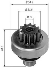 Ведущая шестерня, стартер - MAGNETI MARELLI 940113020210