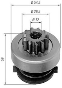 Ведущая шестерня, стартер - MAGNETI MARELLI 940113020257