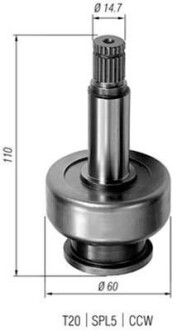 Бендикс стартера - MAGNETI MARELLI 940113020285