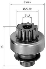 Ведущая шестерня, стартер - MAGNETI MARELLI 940113020306