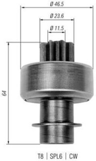 Ведущая шестерня, стартер - MAGNETI MARELLI 940113020336