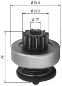 Ведущая шестерня, стартер - MAGNETI MARELLI 940113020352