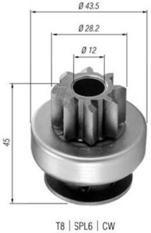 Ведущая шестерня, стартер - (3120A78B00, 361392X000, 93740994) MAGNETI MARELLI 940113020362