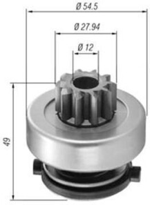 Ведущая шестерня, стартер - MAGNETI MARELLI 940113020365