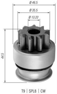 Ведущая шестерня, стартер - MAGNETI MARELLI 940113020369