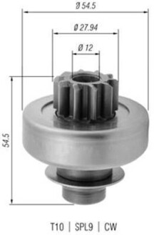 Ведущая шестерня, стартер - MAGNETI MARELLI 940113020379