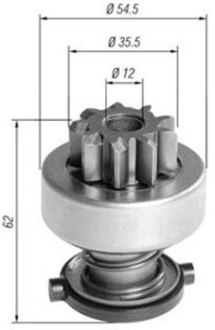 Ведущая шестерня, стартер - MAGNETI MARELLI 940113020392