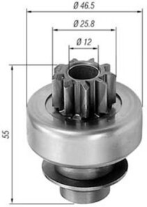 Ведущая шестерня, стартер - MAGNETI MARELLI 940113020405