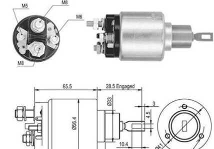 Тяговое реле, стартер - MAGNETI MARELLI 940113050048