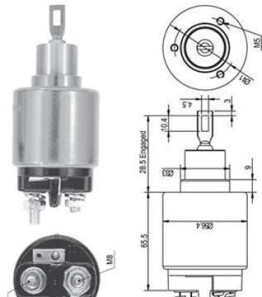 Тяговое реле, стартер - MAGNETI MARELLI 940113050127