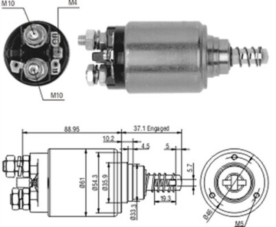 Фото 3 - Втягуюче реле стартера MAGNETI MARELLI 940113050187