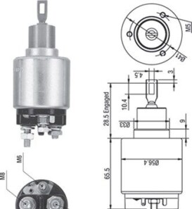 Тяговое реле, стартер - (7701048996) MAGNETI MARELLI 940113050271