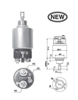 Тяговое реле, стартер - (069911287D, 0011522710) MAGNETI MARELLI 940113050543