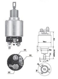 Фото товара Втягивающее реле стартера MAGNETI MARELLI 940113050558 : Купить на tto.com.ua