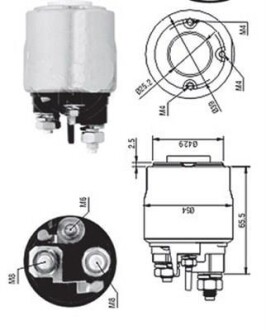 Втягуюче реле стартера - ((583683, 96486446)) MAGNETI MARELLI 940113050570