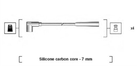 Фото 2 - Провід високовольтний MAGNETI MARELLI 941085180570