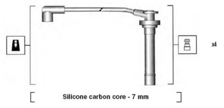 Комплект проводов зажигания - MAGNETI MARELLI 941295120858