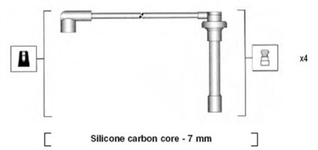Фото 2 - Провід високовольтний MAGNETI MARELLI 941315050892