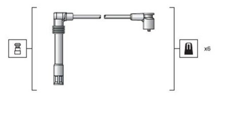 Комплект проводов зажигания - MAGNETI MARELLI 941318111162