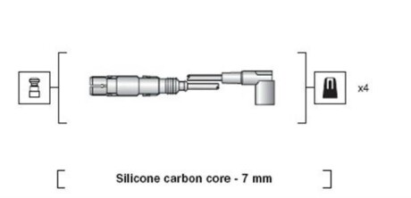 Комплект проводов зажигания - MAGNETI MARELLI 941318111163