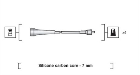 Фото 3 - Провід високовольтний MAGNETI MARELLI 941318111263