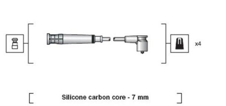 Комплект проводов зажигания - MAGNETI MARELLI 941318111269