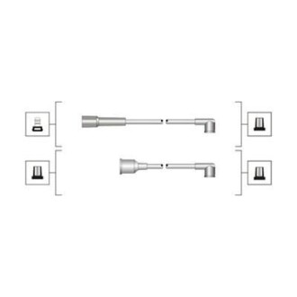 Комплект проводов зажигания - MAGNETI MARELLI 941319170077