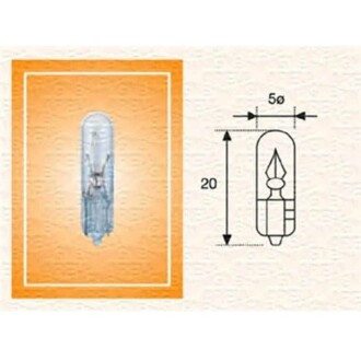 T5 W1,2W 24V1,2W Автолампа безцокольная - MAGNETI MARELLI T512W24V
