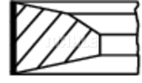 Фото 2 - Кольца поршневые Knecht / Mahle 001RS111160N0