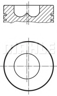 Поршень, комплект - (2992543, 2995562) Knecht / Mahle 009 86 00