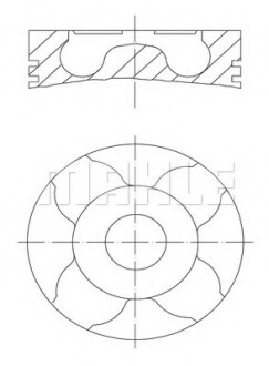 Поршень MAHLE - Knecht / Mahle 010 04 00