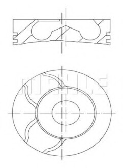 Поршень Doblo 1.9JTD (82.4mm) - Knecht / Mahle 010 15 01