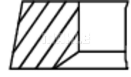 Фото 3 - Кільця поршневі Knecht / Mahle 01020N0