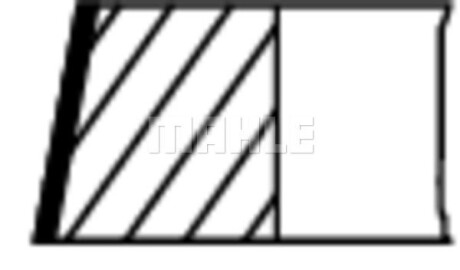 Фото 2 - Кольца поршневые Knecht / Mahle 011RS101010N0