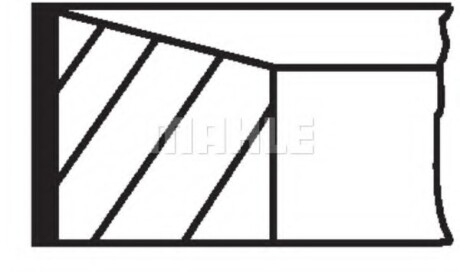 Комплект поршневых колец - (894F6148AA, 6193382, 914F6148AA) Knecht / Mahle 01591N0