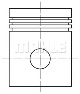 Поршень RENAULT LOGAN I K7J 1.4/1.4LPG 03- (80mm/+0,5) - Knecht / Mahle 022 27 02