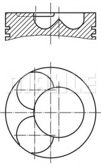 Поршень MAHLE - Knecht / Mahle 028 07 02