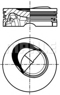 Поршень - (03F107065A, 03F107065D, 03F107065F) Knecht / Mahle 028PI00130000