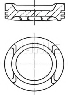 Поршень dm.82.50x1.2x1.5x2.0 STD [min 1] Цена за 1 шт - Knecht / Mahle 0306000