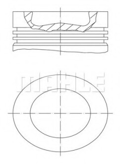 Поршень - Knecht / Mahle 038 56 00