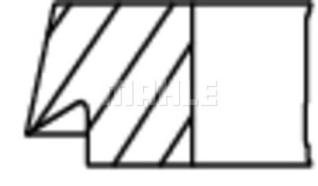 Фото 2 - Кільця поршневі Knecht / Mahle 039RS001200N0