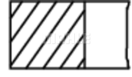 Фото 2 - Кольца поршневые Knecht / Mahle 08278N0