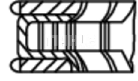 Фото 4 - Кольца поршневые Knecht / Mahle 08278N0