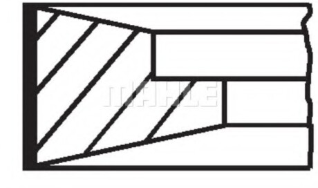 Комплект поршневых колец - Knecht / Mahle 099 RS 00127 0N0