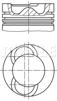 Поршень - Knecht / Mahle 213 65 00