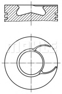 Поршень - Knecht / Mahle 213 66 00