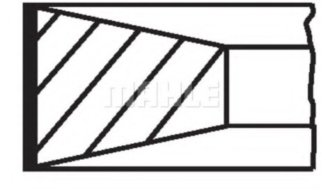 Комплект поршневых колец - (51025030684, 51025030726, 51025030728) Knecht / Mahle 227 33 N0 (фото 1)