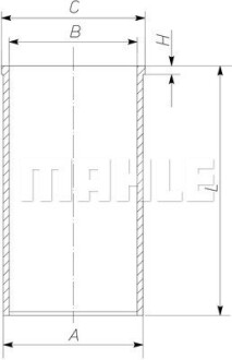 Деталь двигателя - (51012010378, 51012010386, 51012010318) Knecht / Mahle 227WT3900