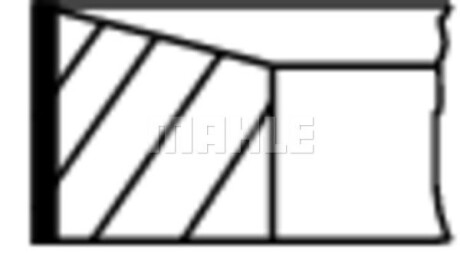 Комплект поршневых колец - Knecht / Mahle 676 13 N0