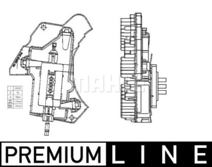 Реостат вентилятора обігрівача MERCEDES C(W202)/CLK(A208)/E(W210)1.8-5.4 93-08 - (5096842AA, 5096900AA, 05096842AA) Knecht / Mahle ABR 24 000P